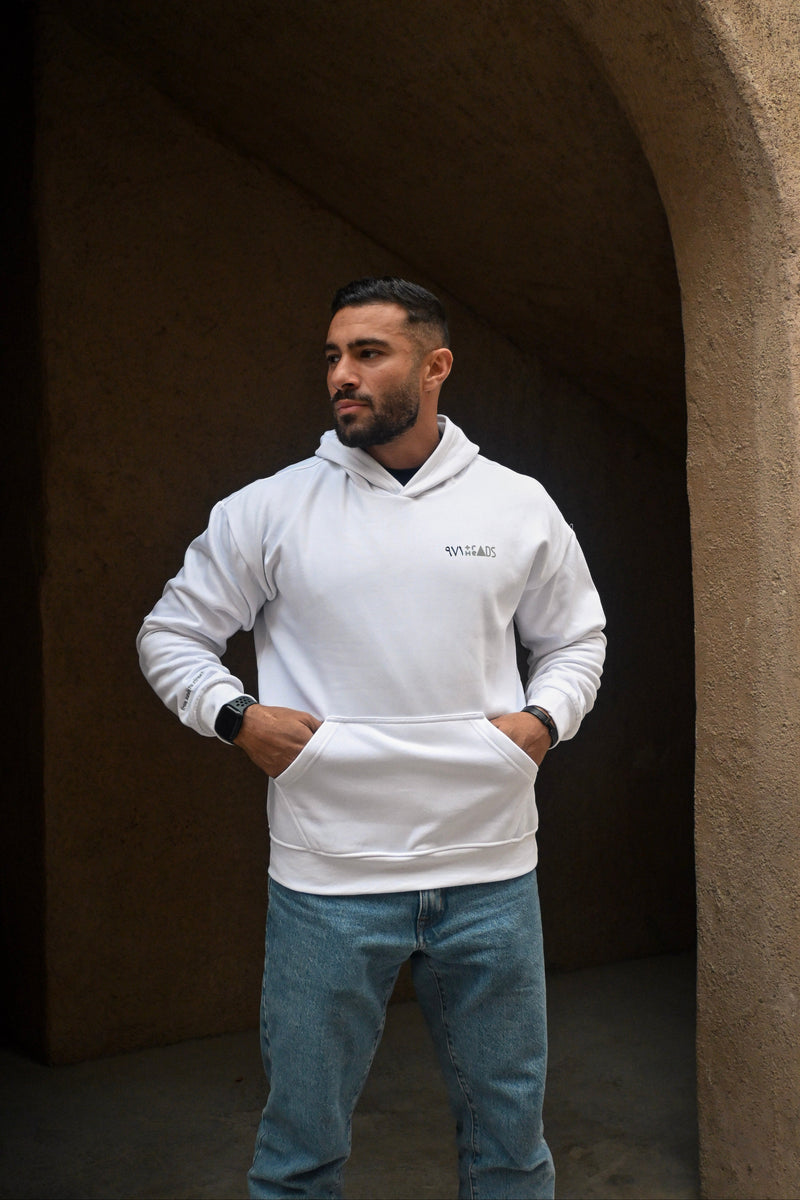 UAE Iconic artwork White Hoodie
